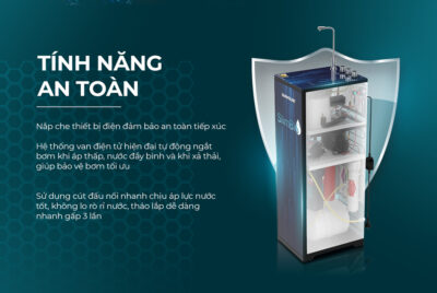 Máy Lọc Nước RO Nóng Lạnh 9 Lõi Sunhouse SHA76213CK