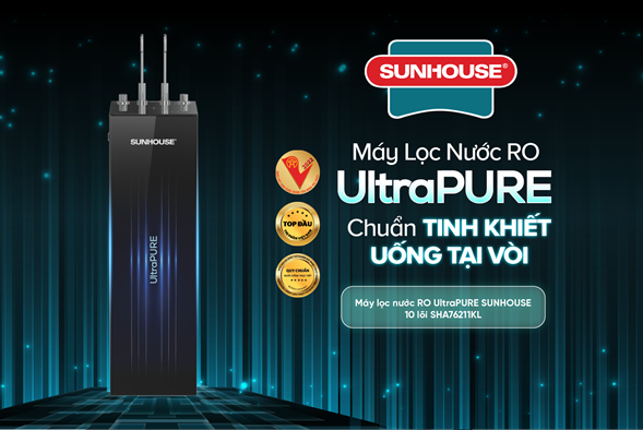 Máy Lọc Nước RO UltraPURE Sunhouse 10 Lõi SHA76211KL